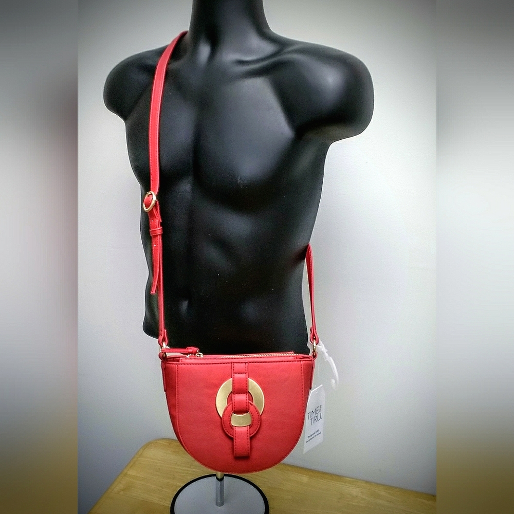 NWT Time and Tru red crossbody bag
